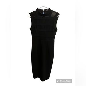 Black midi dress
